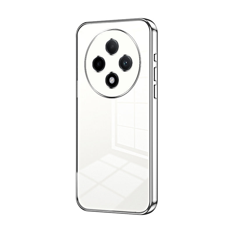 For OPPO A3 Pro Phone Case with Transparent Plating and Fine Hole Design: Crystal Clear & Scratch-Resistant