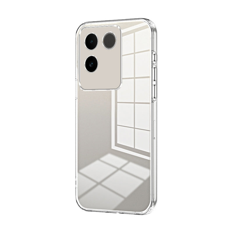 For vivo iQOO Z7 Pro Phone Case with Transparent Plating and Fine Hole Design: Crystal Clear & Scratch-Resistant