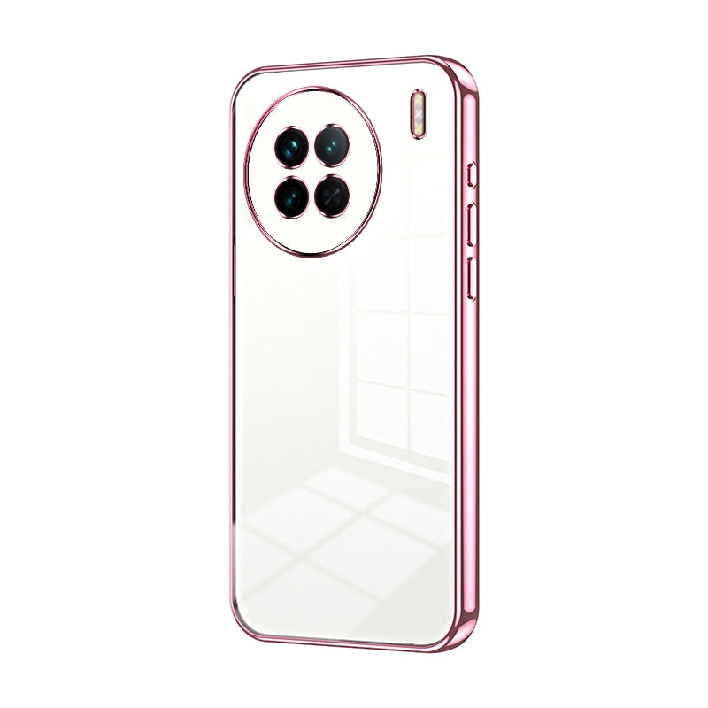 For vivo X90s Phone Case with Transparent Plating and Fine Hole Design: Crystal Clear & Scratch-Resistant