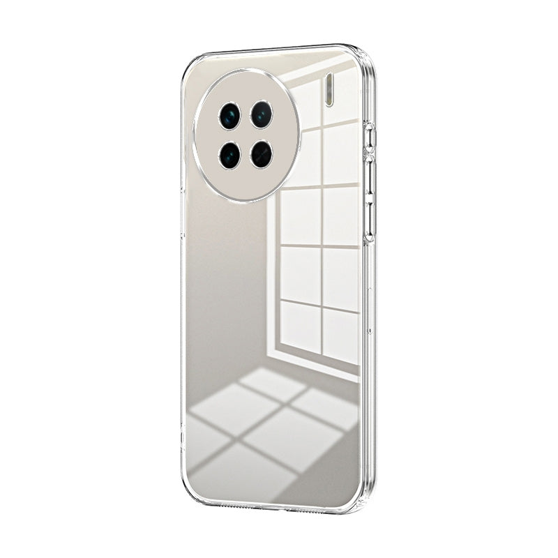 For vivo X90s Phone Case with Transparent Plating and Fine Hole Design: Crystal Clear & Scratch-Resistant