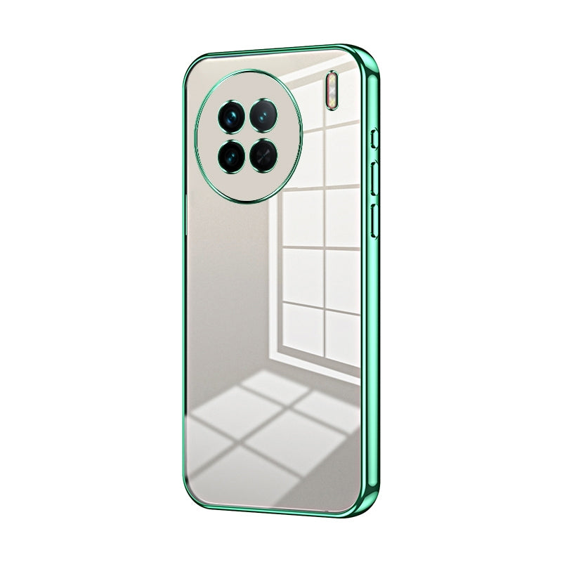 For vivo X90s Phone Case with Transparent Plating and Fine Hole Design: Crystal Clear & Scratch-Resistant