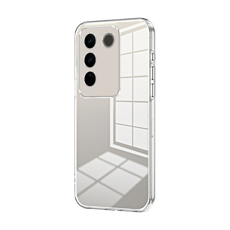 For vivo S16 Pro Phone Case with Transparent Plating and Fine Hole Design: Crystal Clear & Scratch-Resistant
