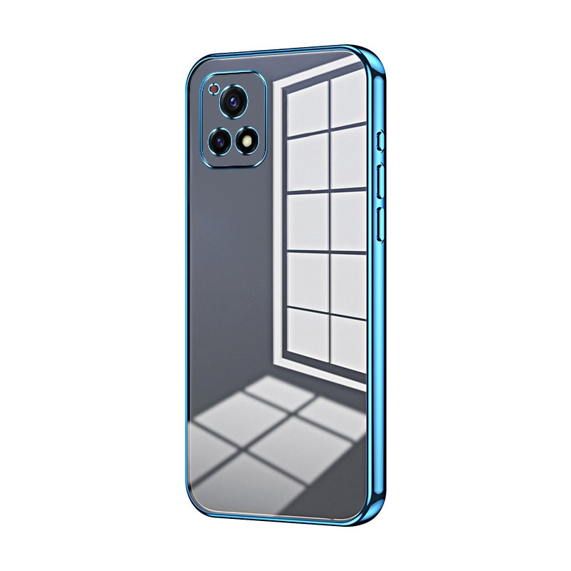 For vivo Y52s T1 Phone Case with Transparent Plating and Fine Hole Design: Crystal Clear & Scratch-Resistant