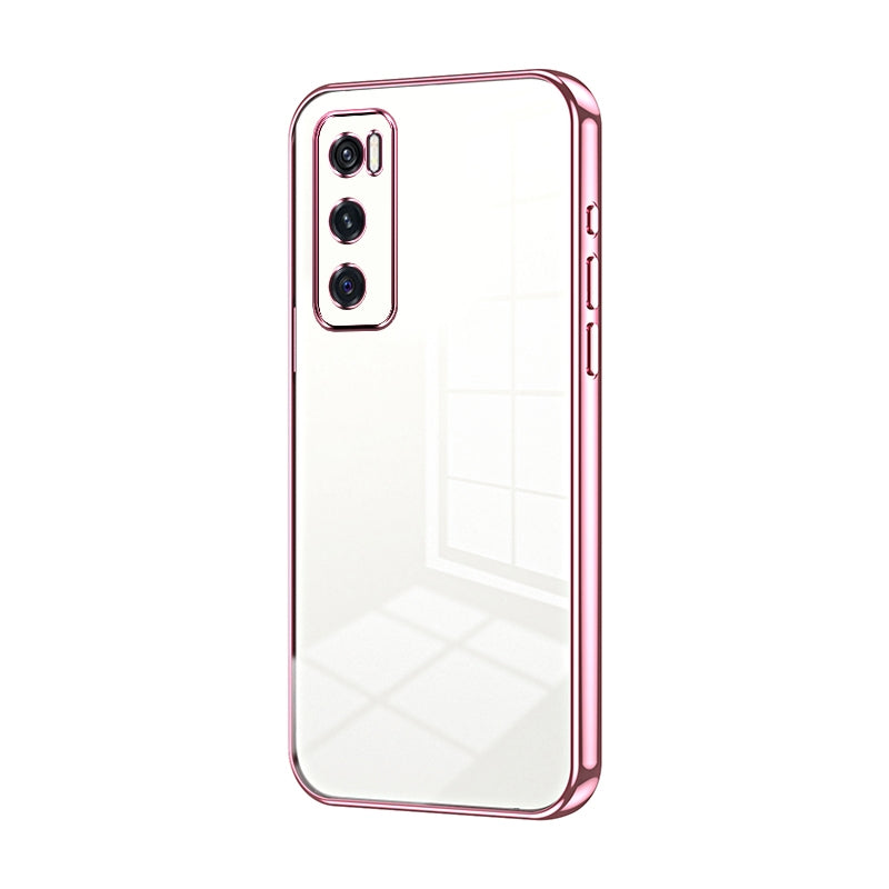 For vivo Y70 Phone Case with Transparent Plating and Fine Hole Design: Crystal Clear & Scratch-Resistant