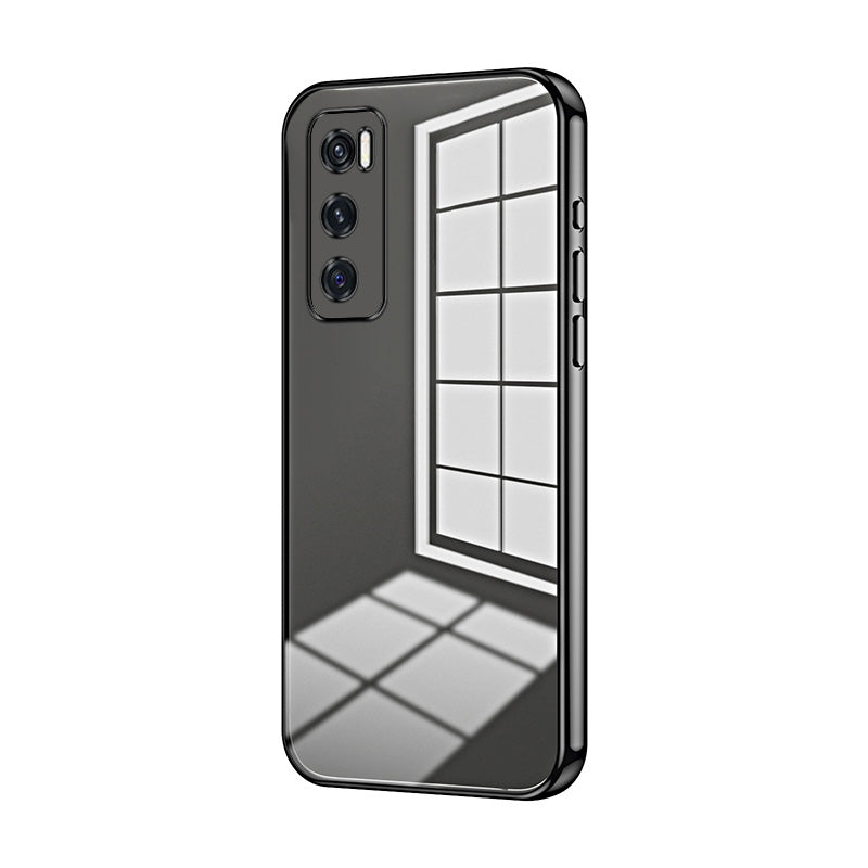For vivo Y70 Phone Case with Transparent Plating and Fine Hole Design: Crystal Clear & Scratch-Resistant