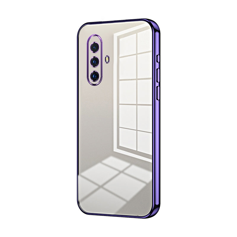 For vivo X30 Phone Case with Transparent Plating and Fine Hole Design: Crystal Clear & Scratch-Resistant
