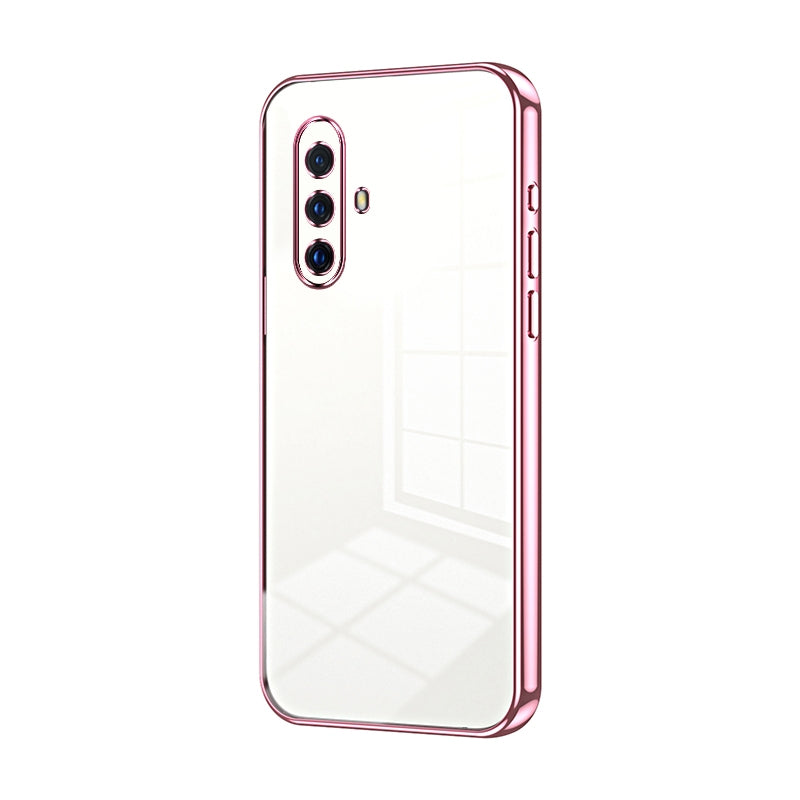 For vivo X30 Phone Case with Transparent Plating and Fine Hole Design: Crystal Clear & Scratch-Resistant