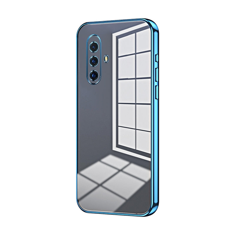 For vivo X30 Phone Case with Transparent Plating and Fine Hole Design: Crystal Clear & Scratch-Resistant