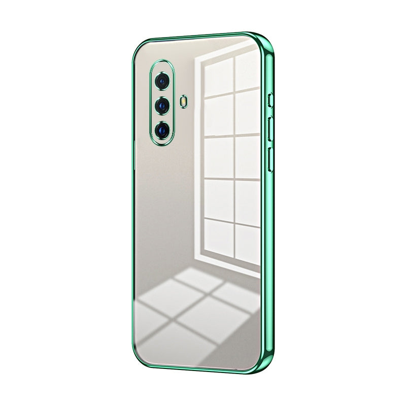 For vivo X30 Phone Case with Transparent Plating and Fine Hole Design: Crystal Clear & Scratch-Resistant