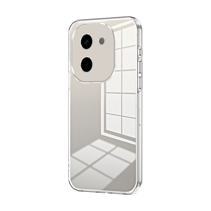 For vivo Y200 Phone Case with Transparent Plating and Fine Hole Design: Crystal Clear & Scratch-Resistant