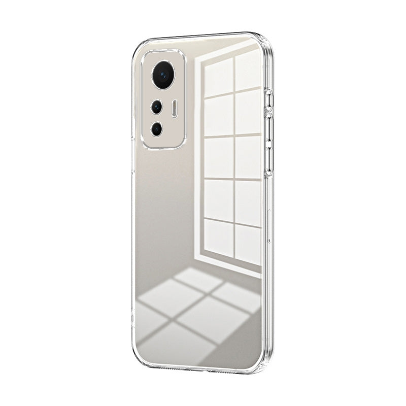 For Xiaomi 12 Lite Phone Case with Transparent Plating and Fine Hole Design: Crystal Clear & Scratch-Resistant