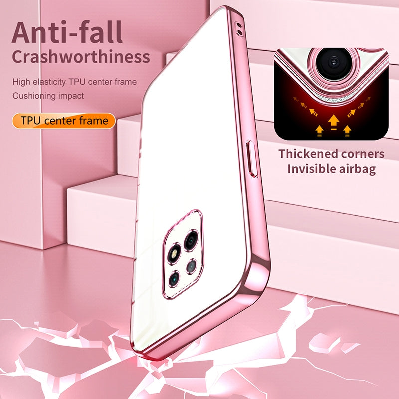 Xiaomi Redmi 10X 5G Phone Case with Transparent Plating and Fine Hole Design: Crystal Clear & Scratch-Resistant