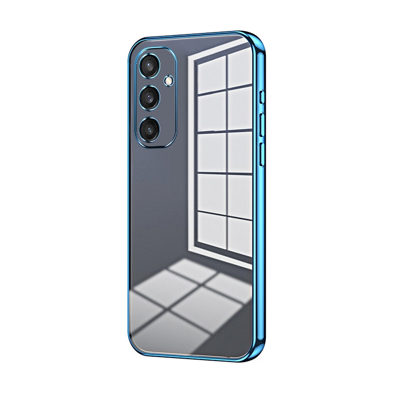 For Samsung Galaxy S24 5G Phone Case with Transparent Plating and Fine Hole Design: Crystal Clear & Scratch-Resistant