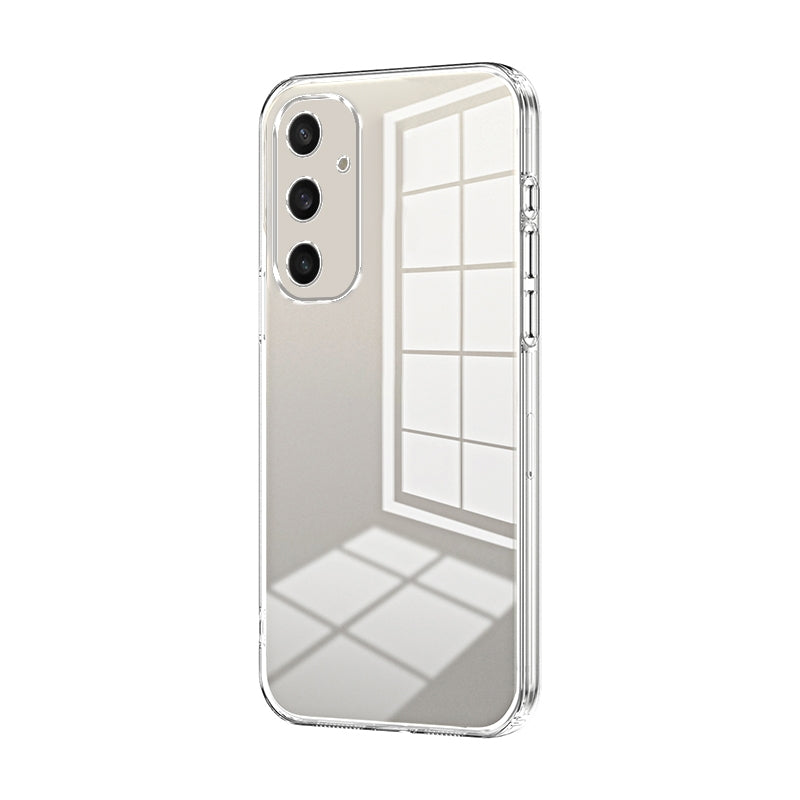 For Samsung Galaxy S24 5G Phone Case with Transparent Plating and Fine Hole Design: Crystal Clear & Scratch-Resistant