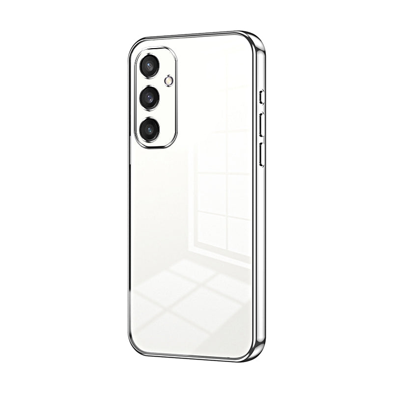 For Samsung Galaxy S24 5G Phone Case with Transparent Plating and Fine Hole Design: Crystal Clear & Scratch-Resistant