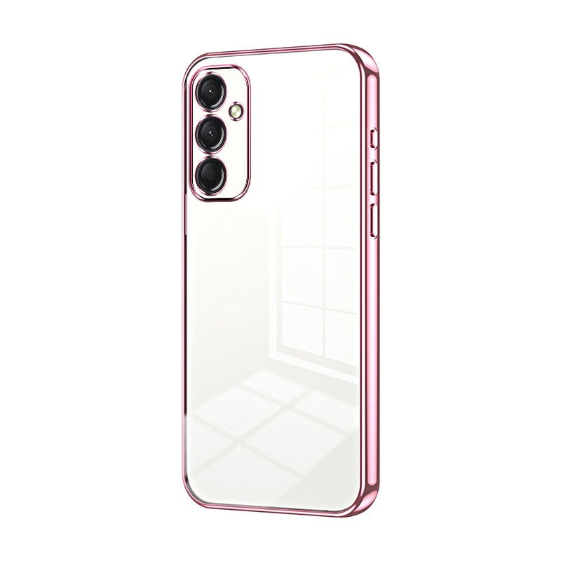 Samsung Galaxy A24 4G Phone Case with Transparent Plating and Fine Hole Design: Crystal Clear & Scratch-Resistant