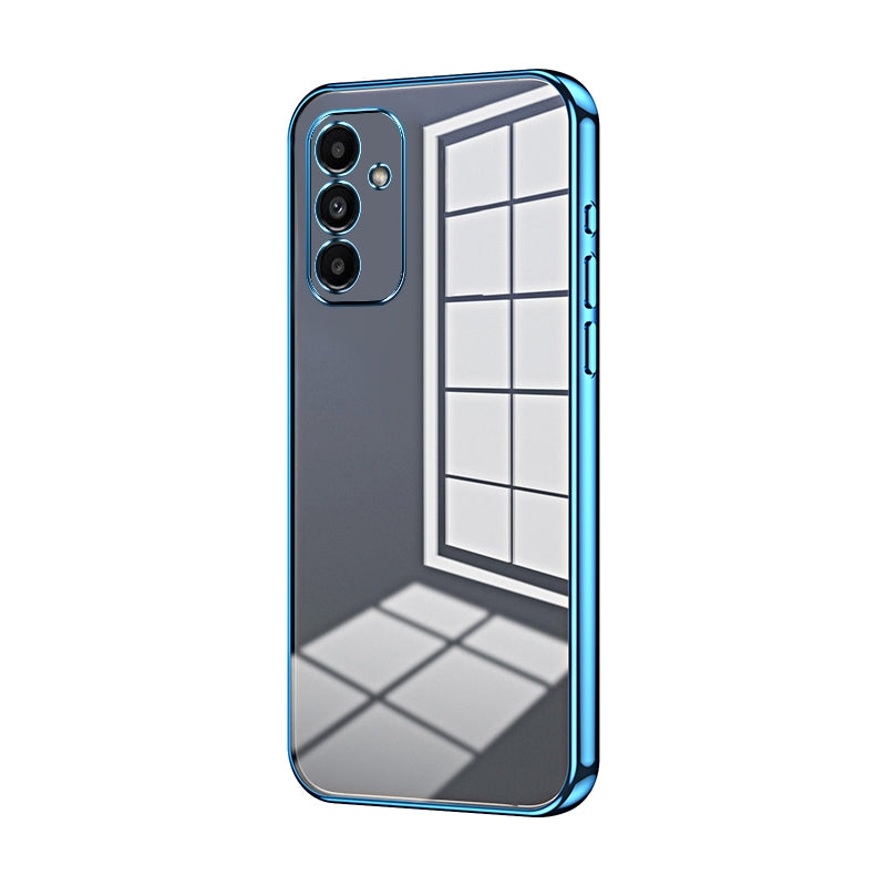 For Samsung Galaxy A14 5G Phone Case with Transparent Plating and Fine Hole Design: Crystal Clear & Scratch-Resistant