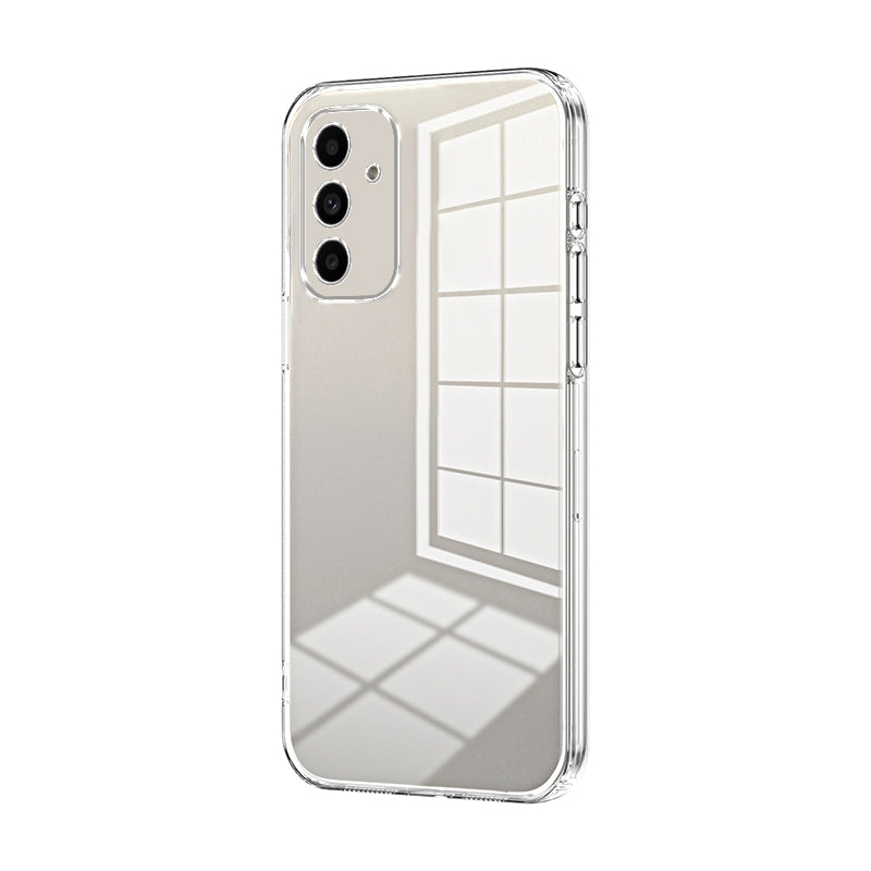 For Samsung Galaxy A14 5G Phone Case with Transparent Plating and Fine Hole Design: Crystal Clear & Scratch-Resistant