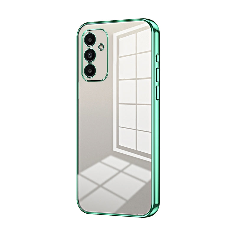 For Samsung Galaxy A14 5G Phone Case with Transparent Plating and Fine Hole Design: Crystal Clear & Scratch-Resistant