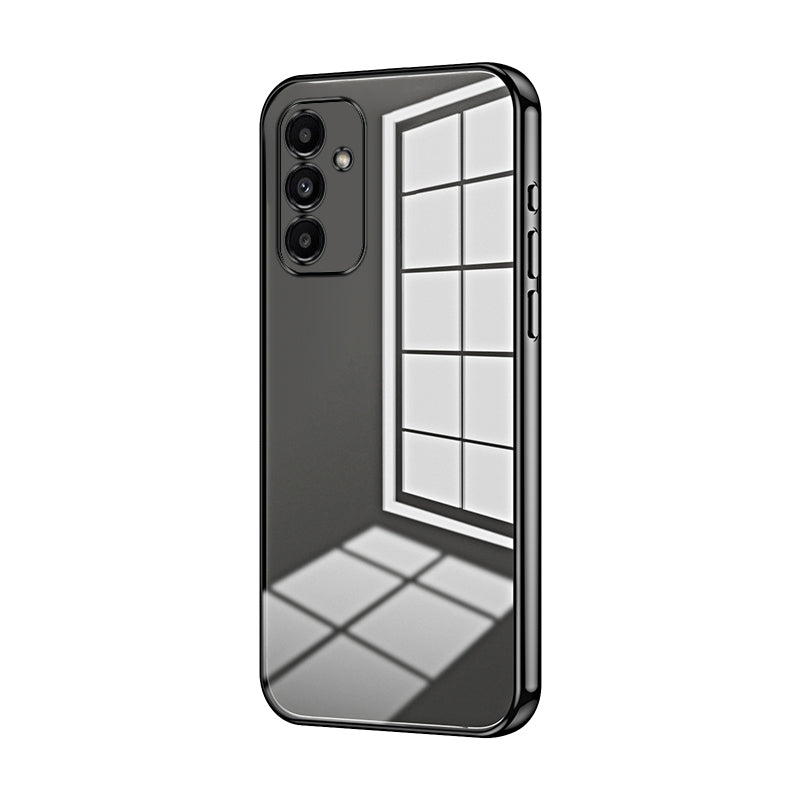 For Samsung Galaxy A14 5G Phone Case with Transparent Plating and Fine Hole Design: Crystal Clear & Scratch-Resistant