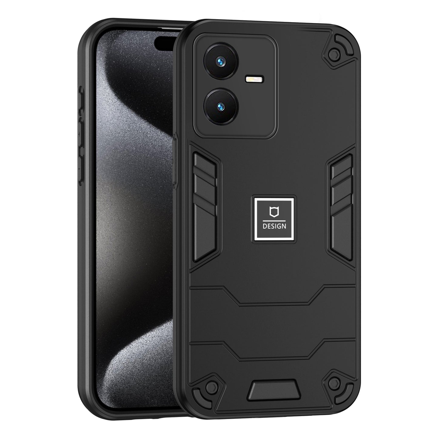 For vivo Y22s Shockproof Phone Case with Dual-Layer Protection, TPU+PC Material, Durable, Stylish Design & Lightweight Structure