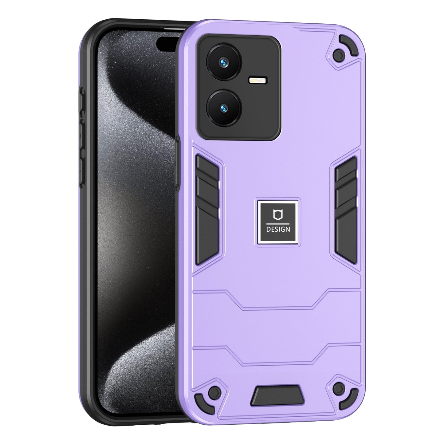 For vivo Y22s Shockproof Phone Case with Dual-Layer Protection, TPU+PC Material, Durable, Stylish Design & Lightweight Structure