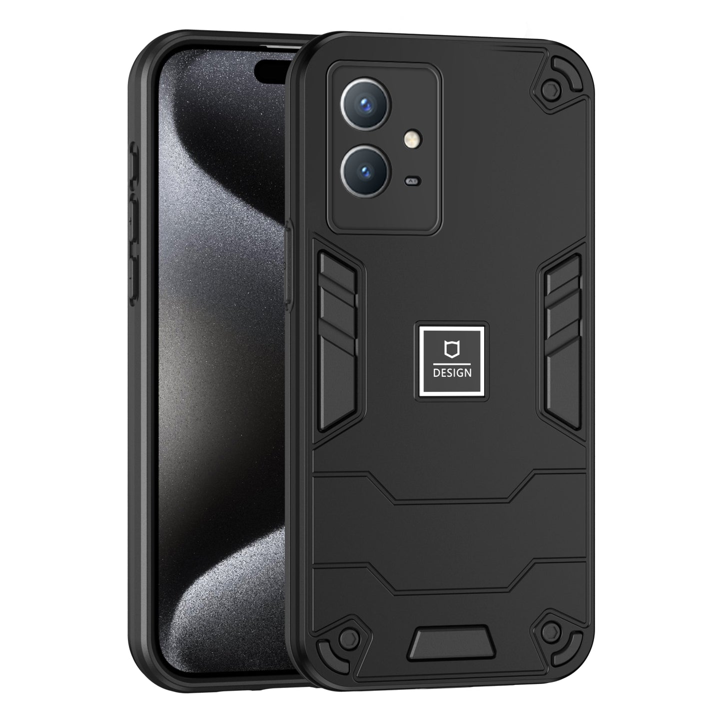 For vivo Y33s Shockproof Phone Case with Dual-Layer Protection, TPU+PC Material, Durable, Stylish Design & Lightweight Structure