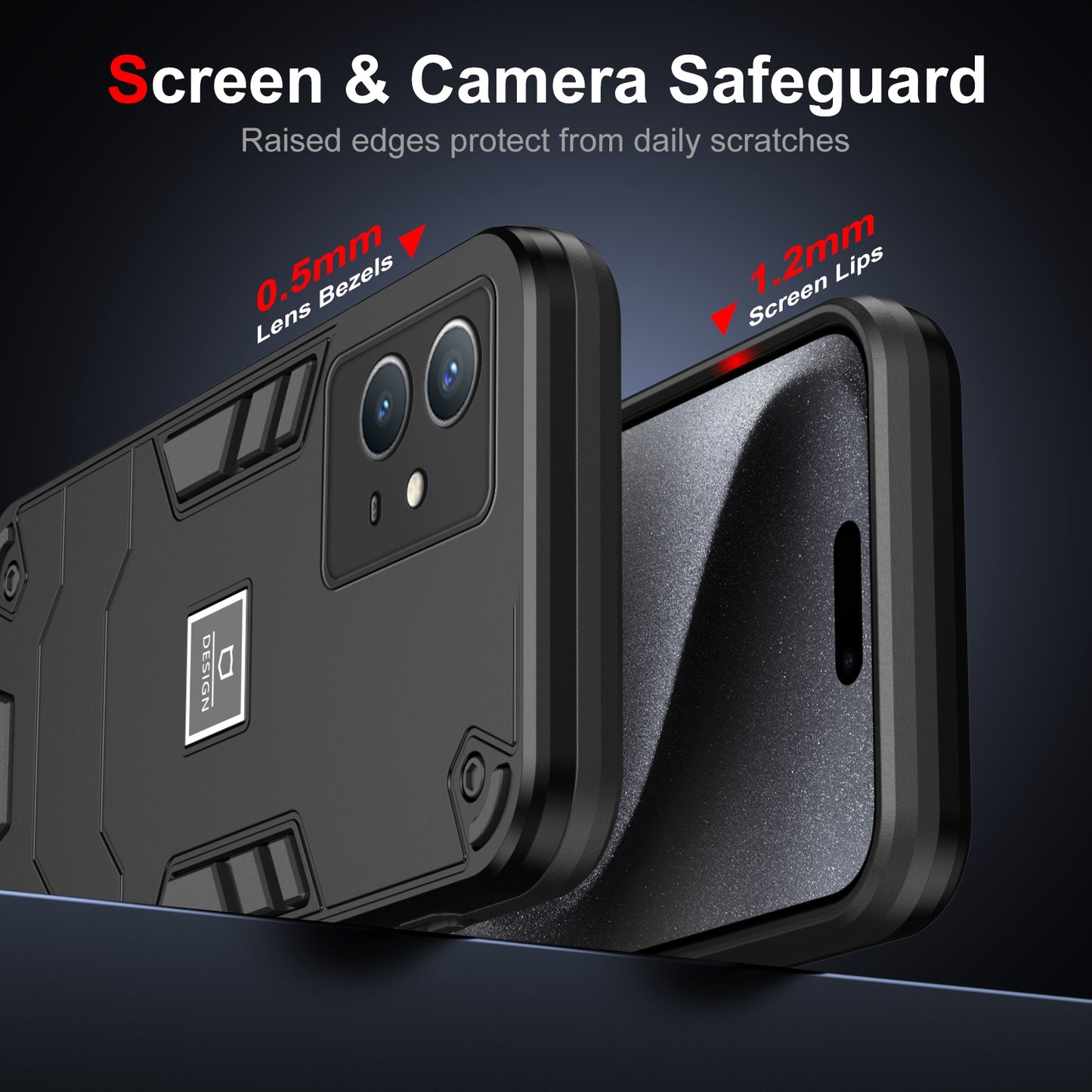 For vivo Y33s Shockproof Phone Case with Dual-Layer Protection, TPU+PC Material, Durable, Stylish Design & Lightweight Structure