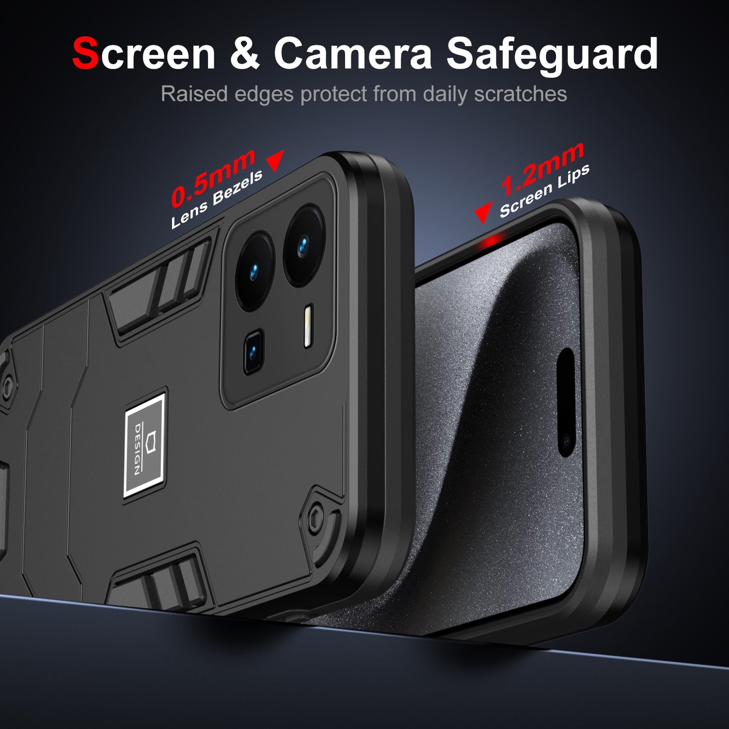For vivo Y35 Shockproof Phone Case with Dual-Layer Protection, TPU+PC Material, Durable, Stylish Design & Lightweight Structure