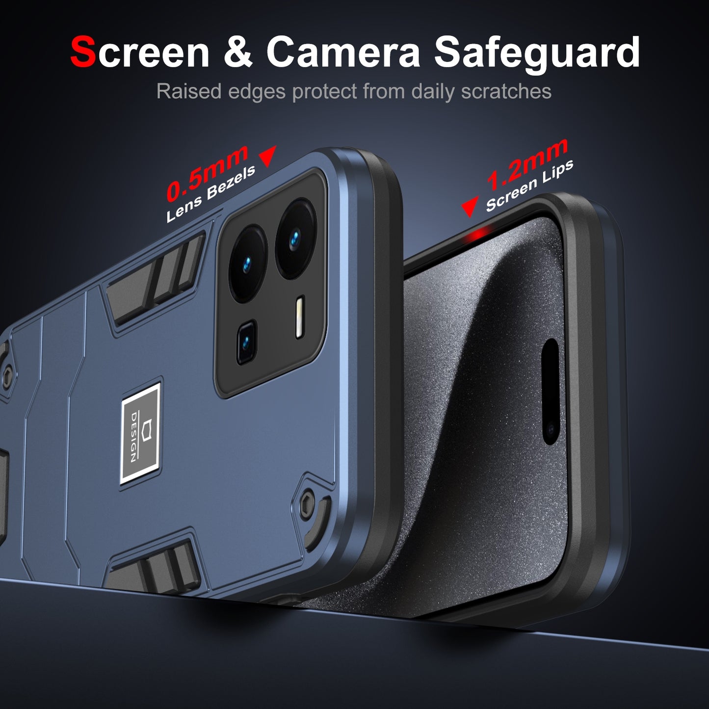 For vivo Y35 Shockproof Phone Case with Dual-Layer Protection, TPU+PC Material, Durable, Stylish Design & Lightweight Structure