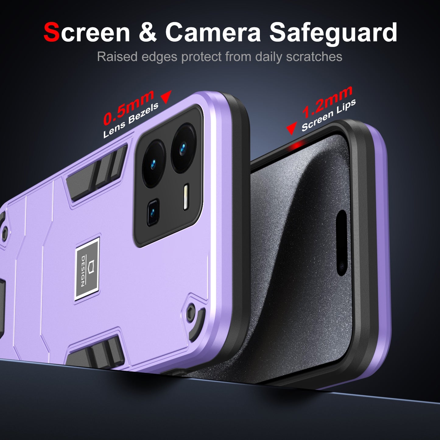 For vivo Y35 Shockproof Phone Case with Dual-Layer Protection, TPU+PC Material, Durable, Stylish Design & Lightweight Structure