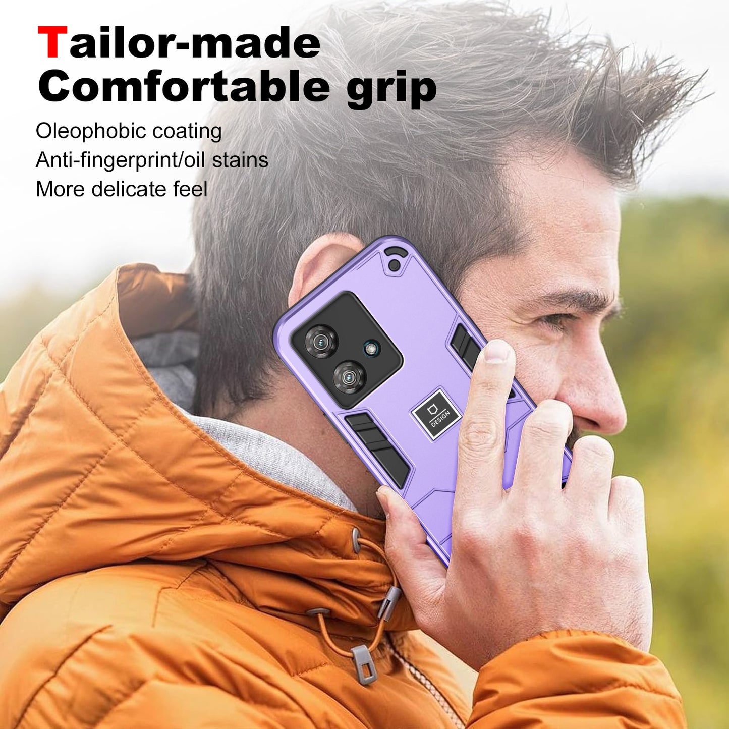 Motorola Edge 40 Neo Shockproof Phone Case with Dual-Layer Protection, TPU+PC Material, Durable, Stylish Design & Lightweight Structure