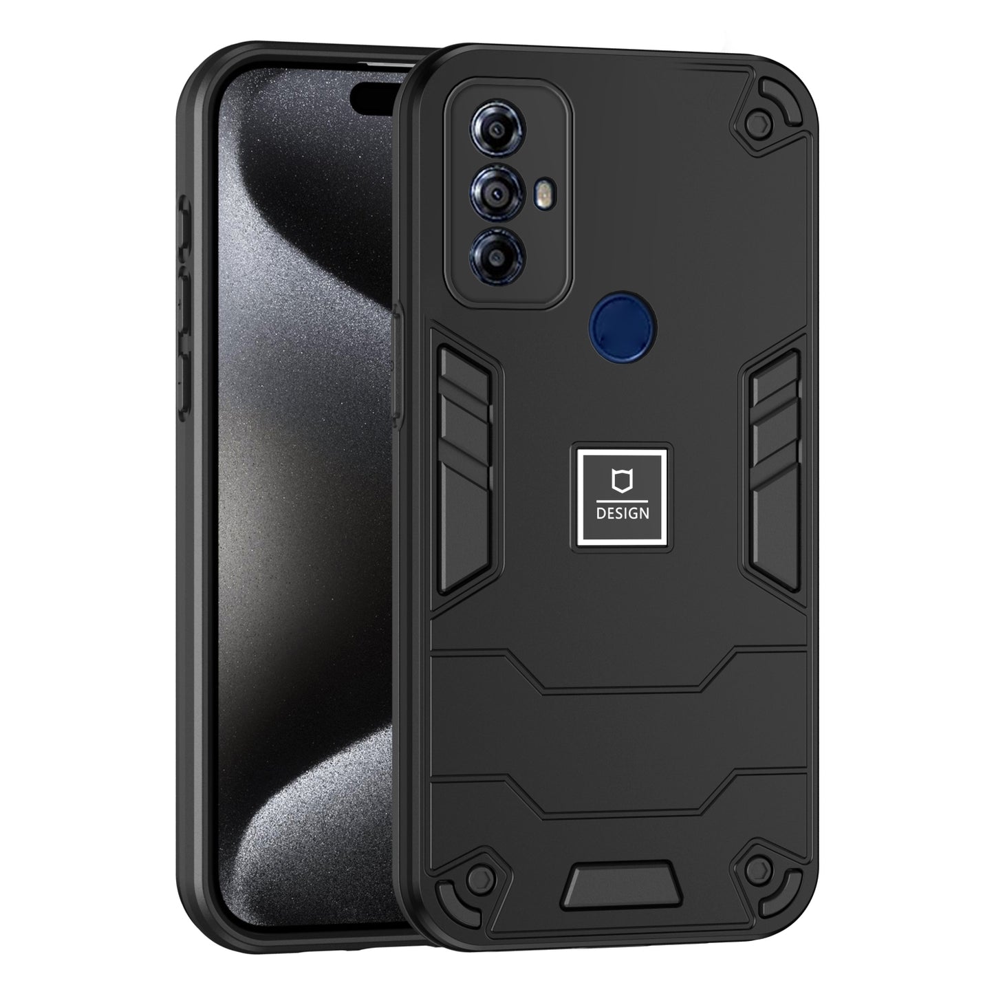 For Motorola Moto G Play 2023 Shockproof Phone Case with Dual-Layer Protection, TPU+PC Material, Durable, Stylish Design & Lightweight Structure