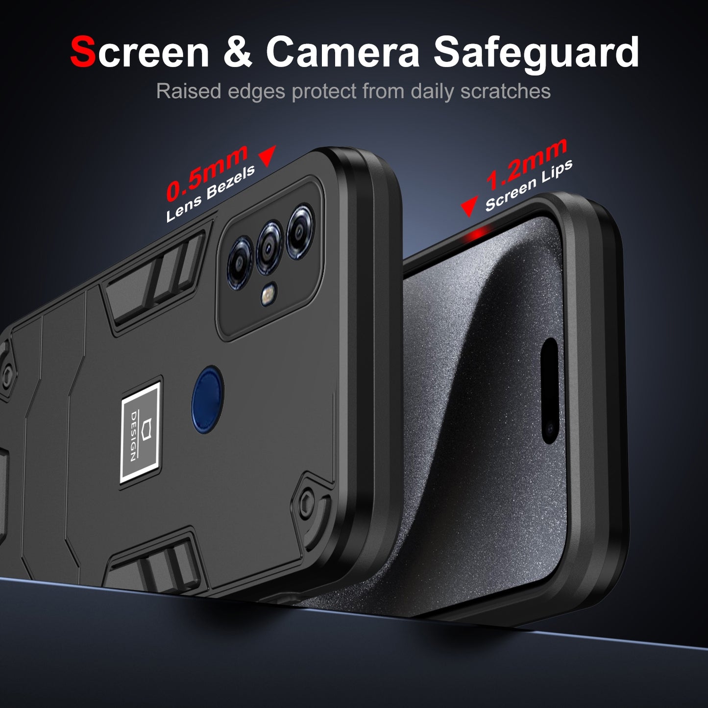 For Motorola Moto G Play 2023 Shockproof Phone Case with Dual-Layer Protection, TPU+PC Material, Durable, Stylish Design & Lightweight Structure