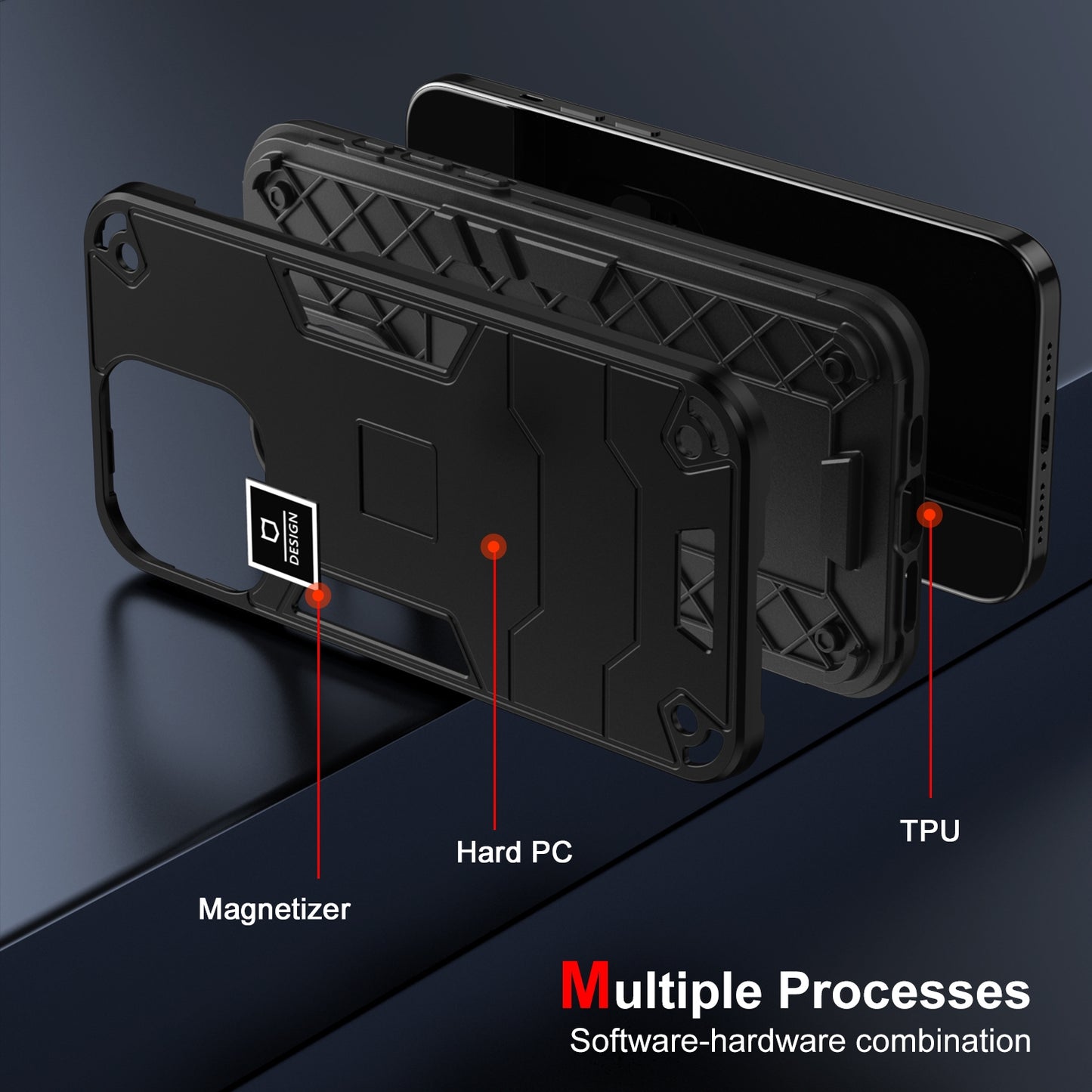 For Motorola Moto G Play 2023 Shockproof Phone Case with Dual-Layer Protection, TPU+PC Material, Durable, Stylish Design & Lightweight Structure