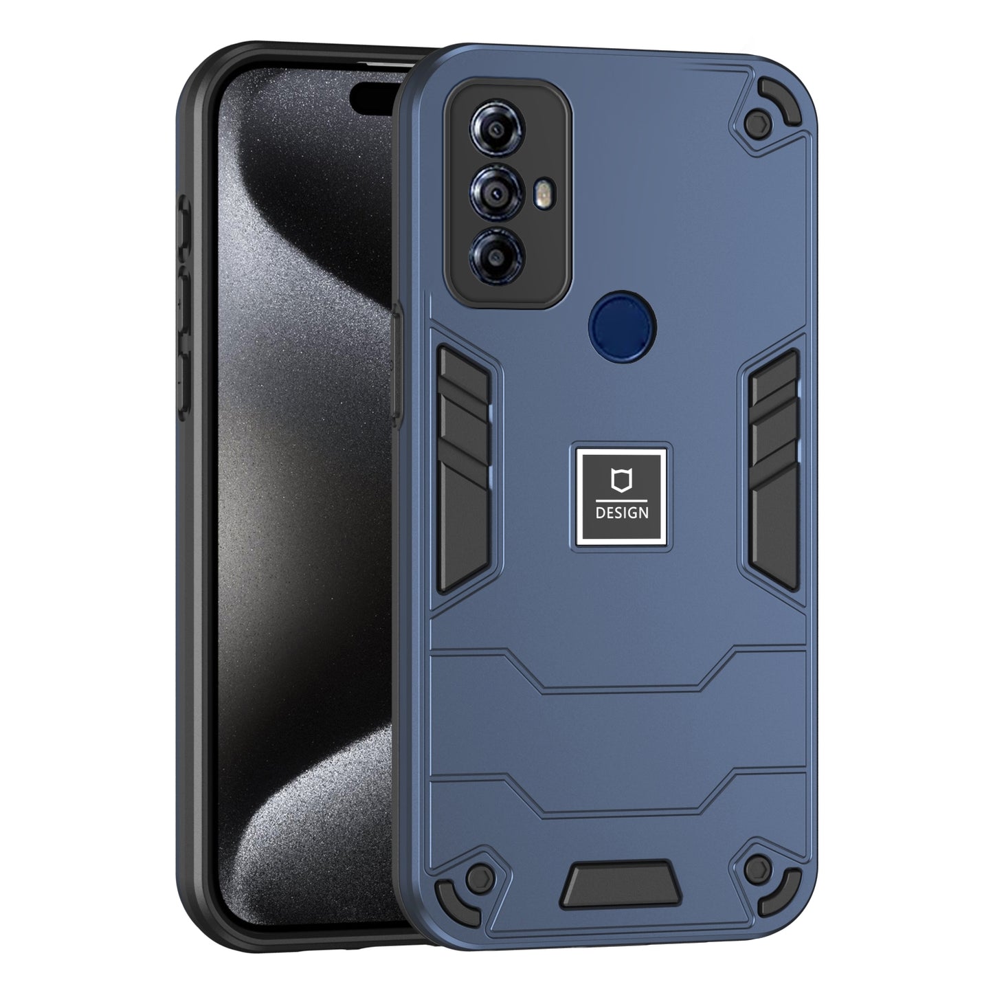 For Motorola Moto G Play 2023 Shockproof Phone Case with Dual-Layer Protection, TPU+PC Material, Durable, Stylish Design & Lightweight Structure