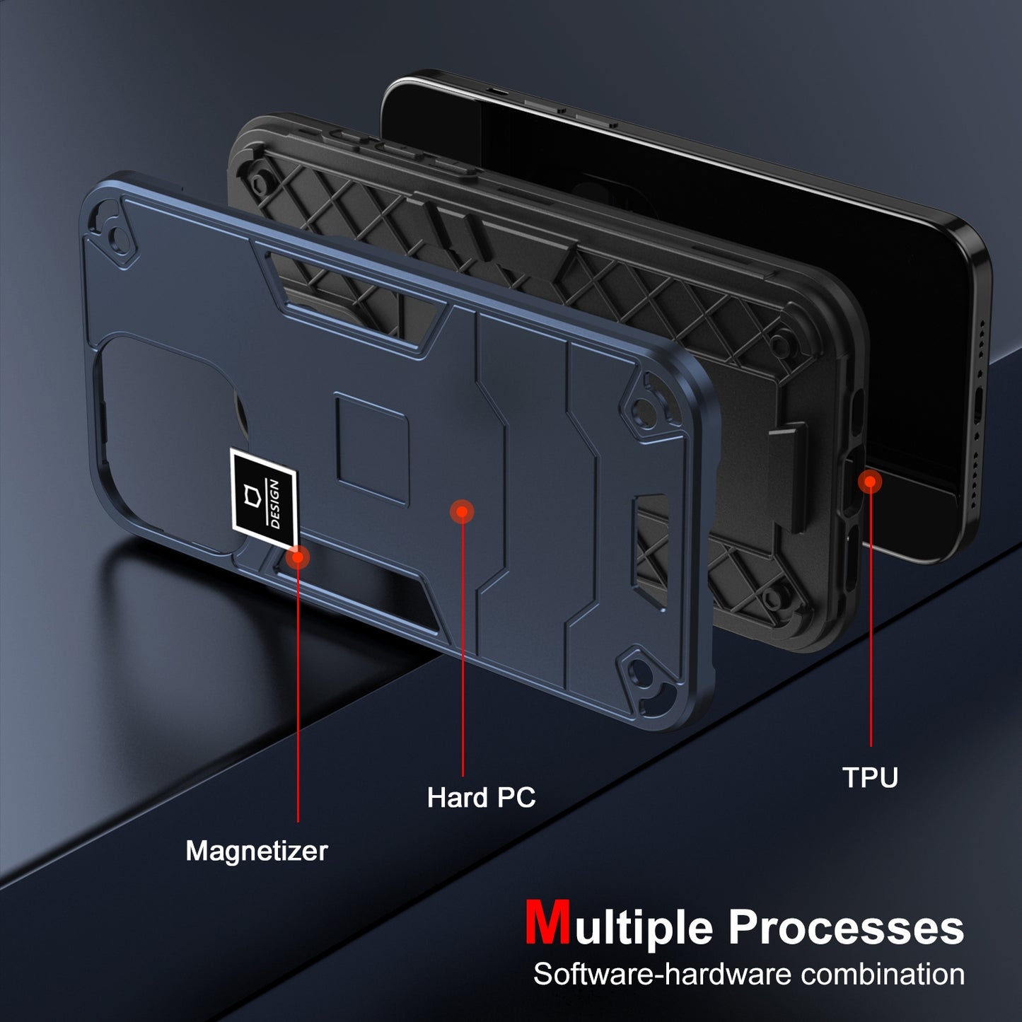 For Motorola Moto G Play 2023 Shockproof Phone Case with Dual-Layer Protection, TPU+PC Material, Durable, Stylish Design & Lightweight Structure