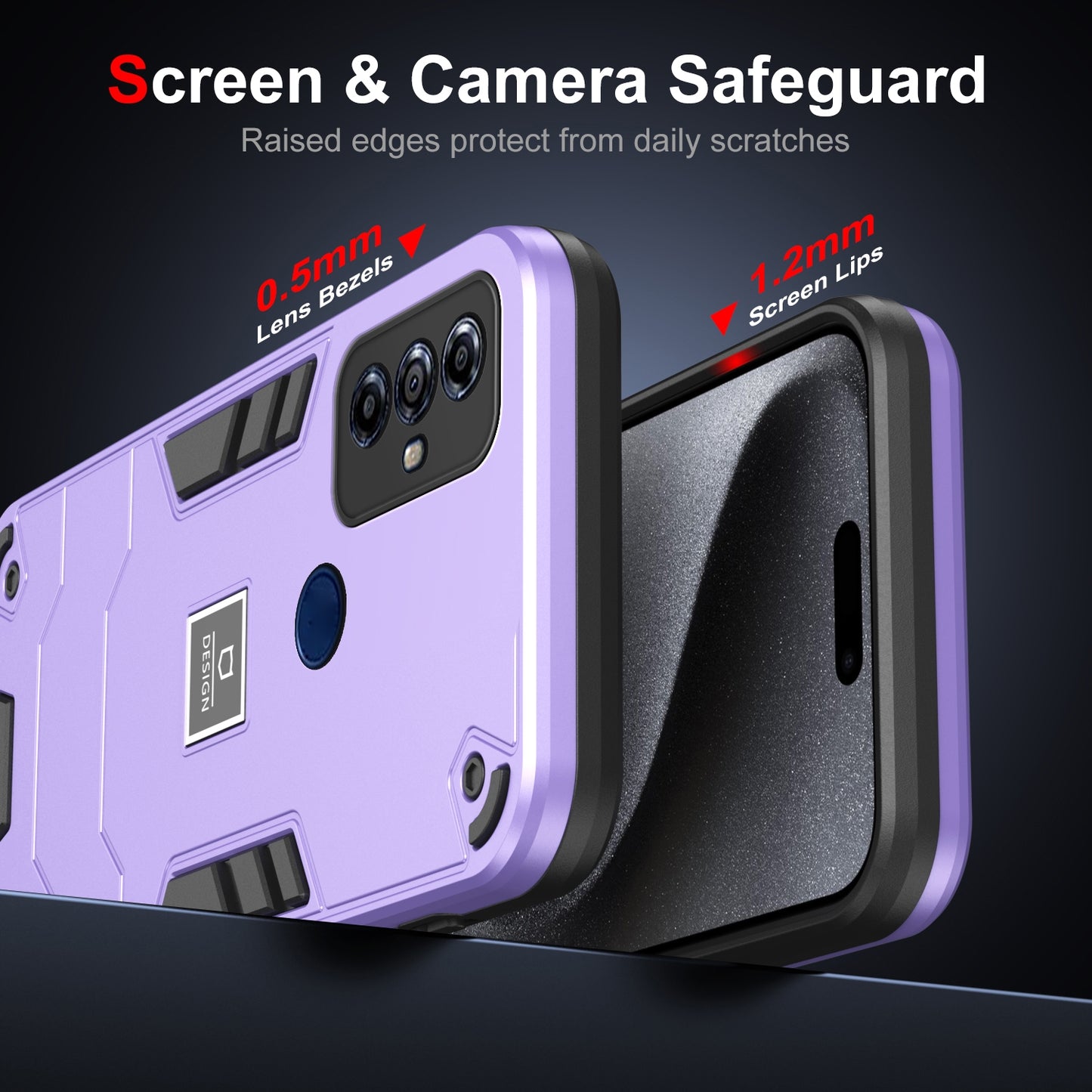 For Motorola Moto G Play 2023 Shockproof Phone Case with Dual-Layer Protection, TPU+PC Material, Durable, Stylish Design & Lightweight Structure