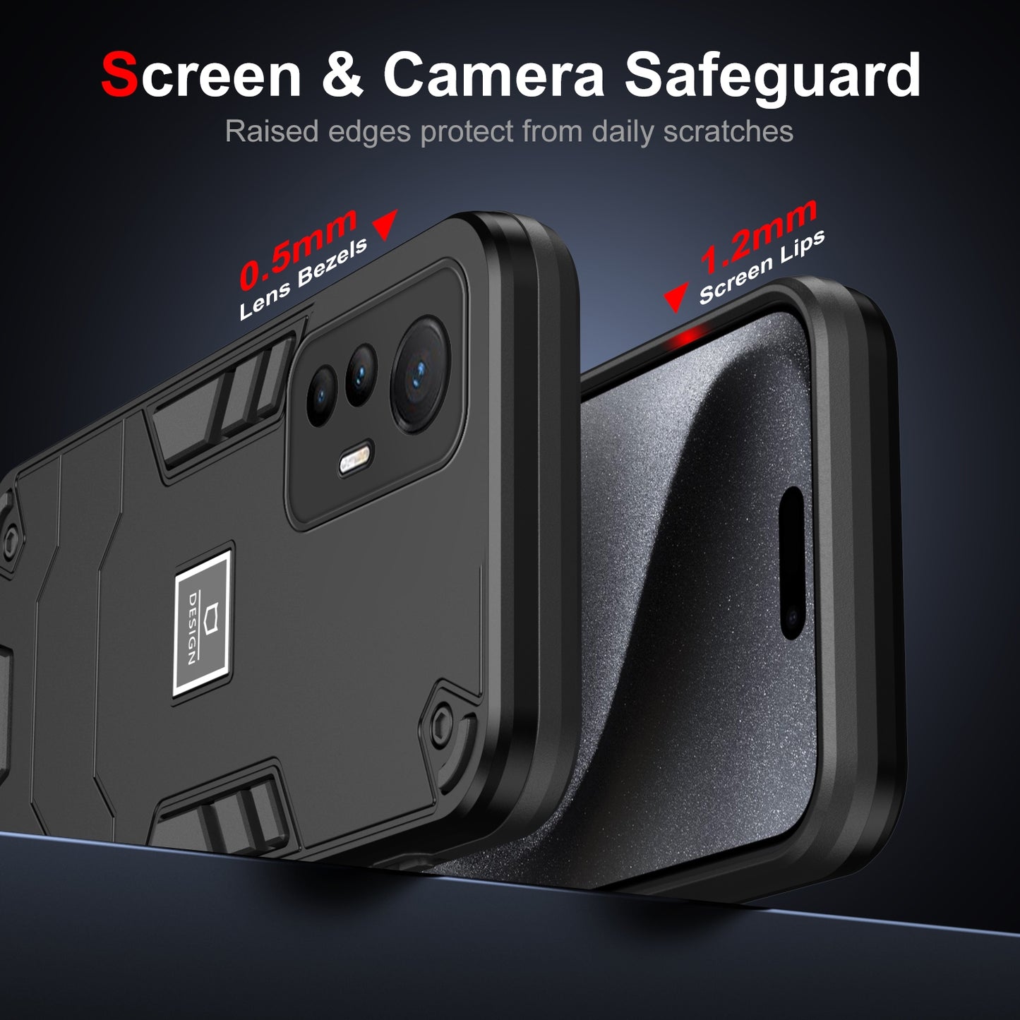 For Xiaomi 12 Lite Shockproof Phone Case with Dual-Layer Protection, TPU+PC Material, Durable, Stylish Design & Lightweight Structure