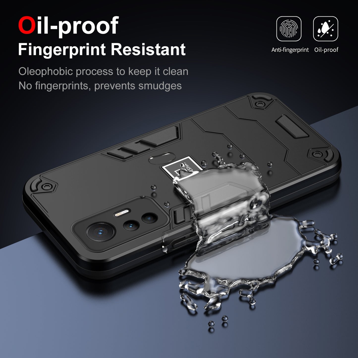 For Xiaomi 12 Lite Shockproof Phone Case with Dual-Layer Protection, TPU+PC Material, Durable, Stylish Design & Lightweight Structure