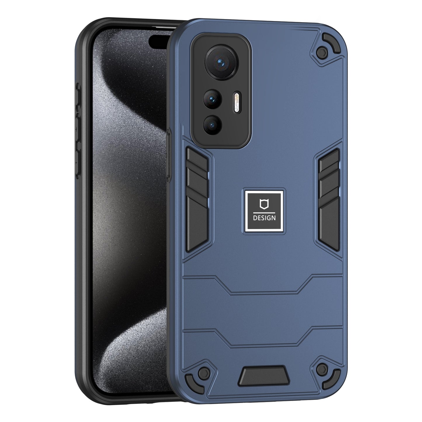 For Xiaomi 12 Lite Shockproof Phone Case with Dual-Layer Protection, TPU+PC Material, Durable, Stylish Design & Lightweight Structure