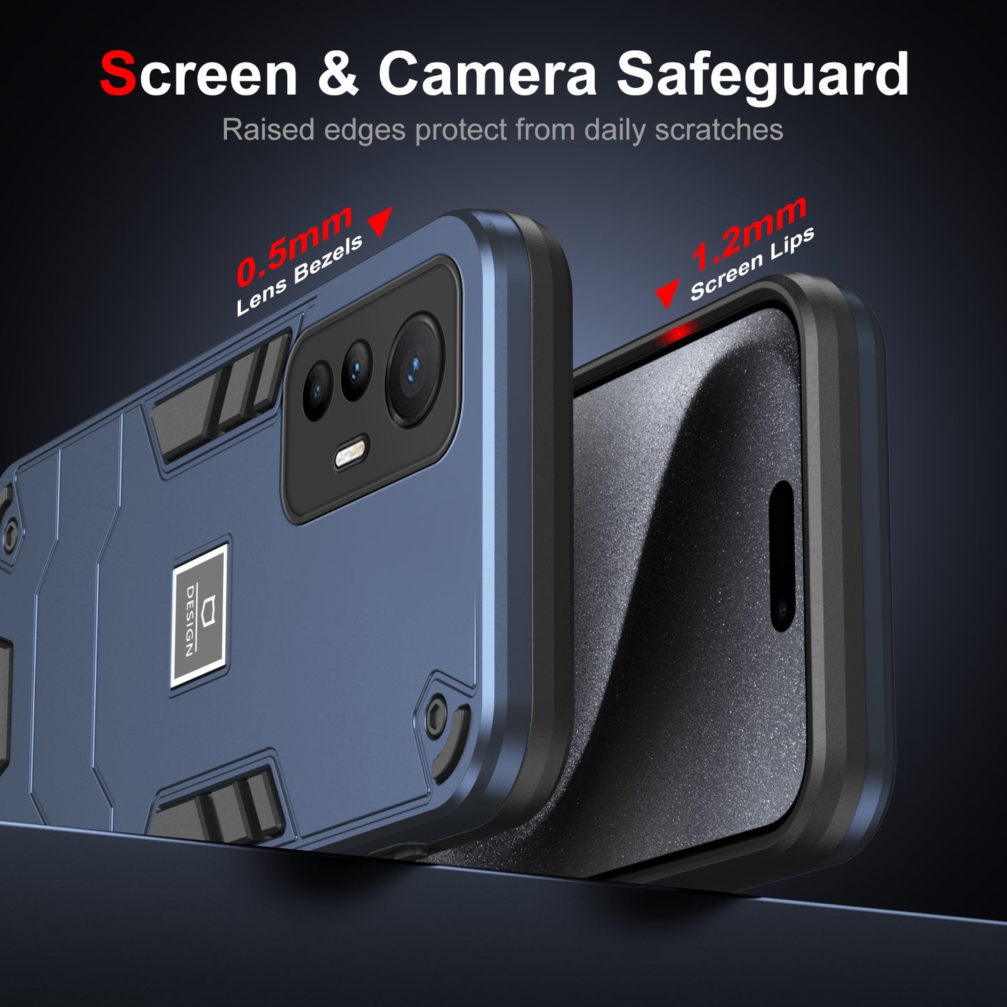 For Xiaomi 12 Lite Shockproof Phone Case with Dual-Layer Protection, TPU+PC Material, Durable, Stylish Design & Lightweight Structure