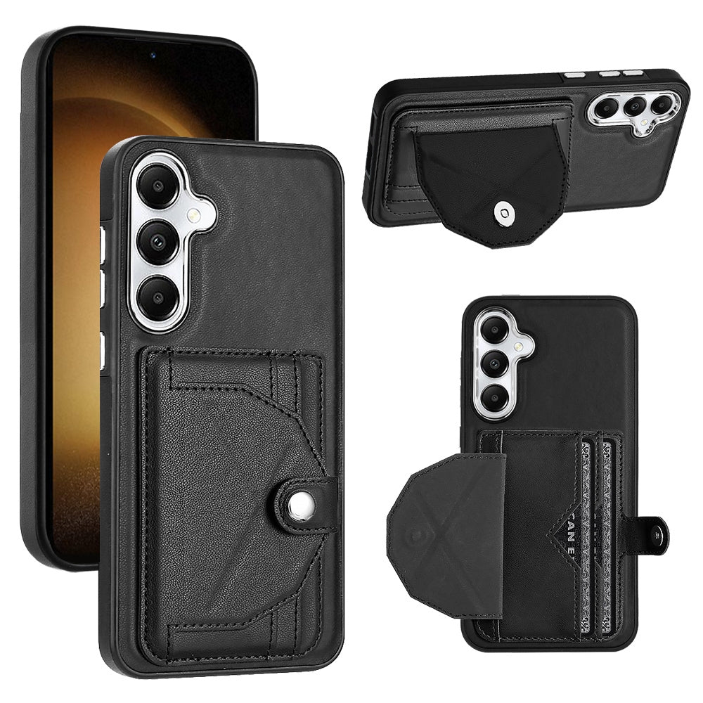 For Samsung Galaxy S24+ 5G Leather Case - Shockproof with Card Holder, Durable Design