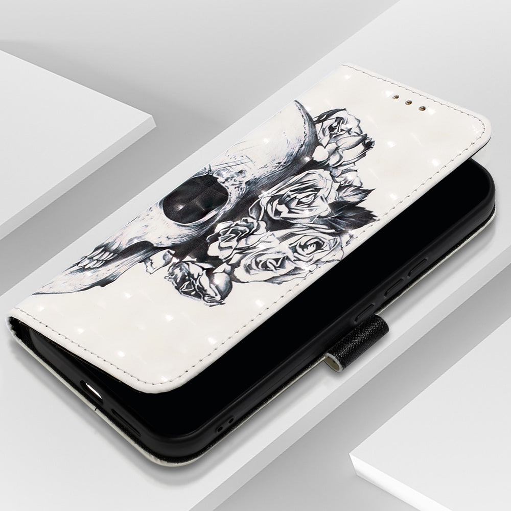 Xiaomi Redmi Note 13 Pro 5G Global Leather Flip Phone Case with 3D Painted Design, Card Holder, Wallet & Stand Function - Durable Protection & Easy Access