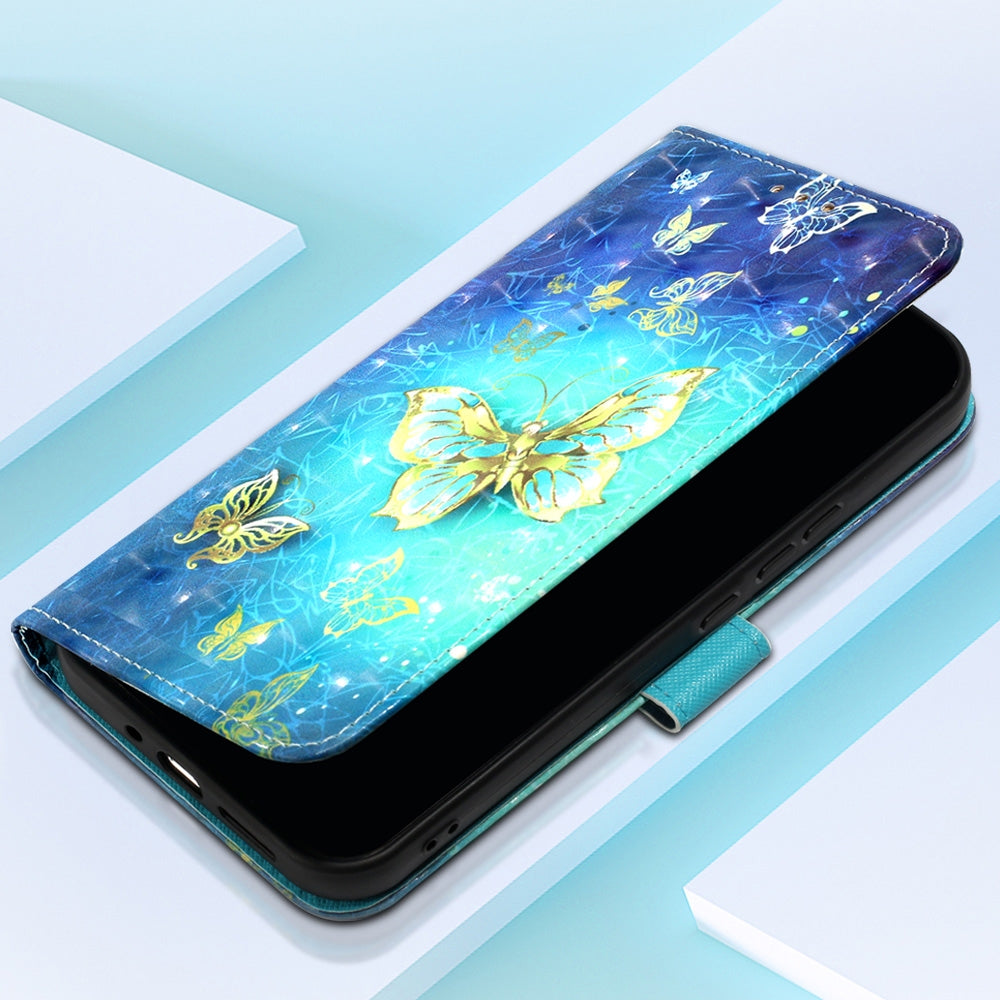 Xiaomi Redmi Note 13 Pro+ 5G Leather Flip Phone Case with 3D Painted Design, Card Holder, Wallet & Stand Function - Durable Protection & Easy Access
