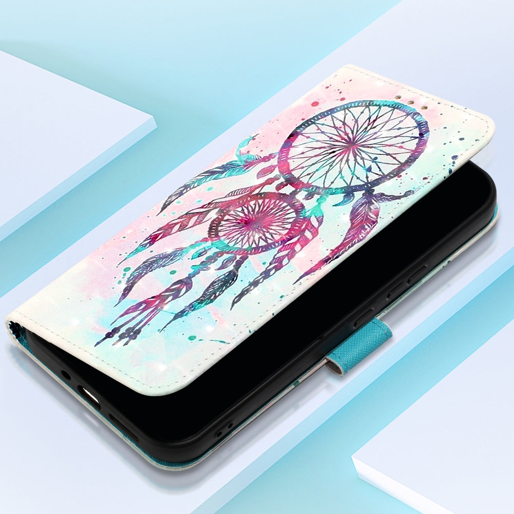 Xiaomi Redmi Note 13 Pro+ 5G Leather Flip Phone Case with 3D Painted Design, Card Holder, Wallet & Stand Function - Durable Protection & Easy Access