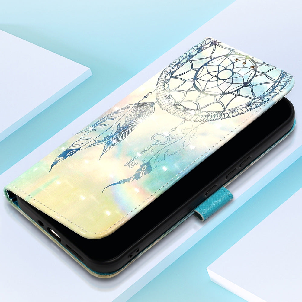 Xiaomi Redmi Note 13 Pro+ 5G Leather Flip Phone Case with 3D Painted Design, Card Holder, Wallet & Stand Function - Durable Protection & Easy Access