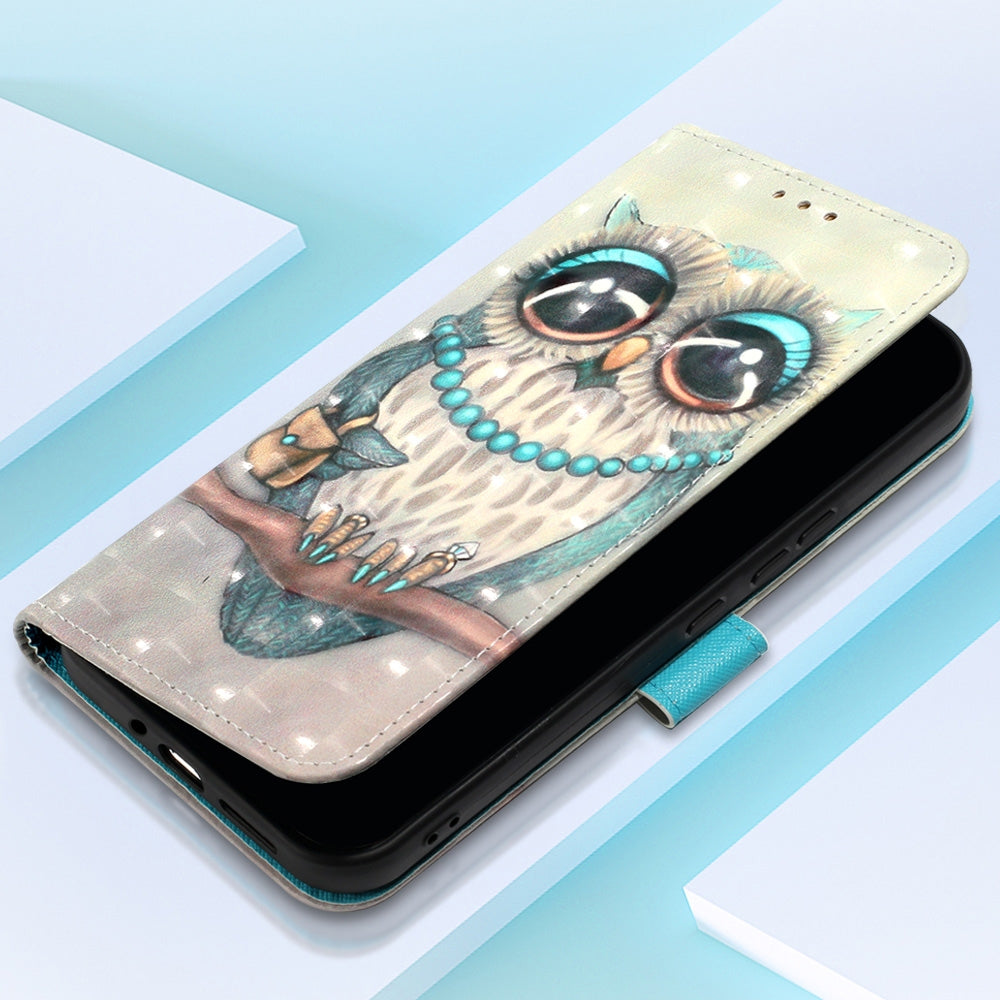 Xiaomi Redmi Note 13 Pro+ 5G Leather Flip Phone Case with 3D Painted Design, Card Holder, Wallet & Stand Function - Durable Protection & Easy Access