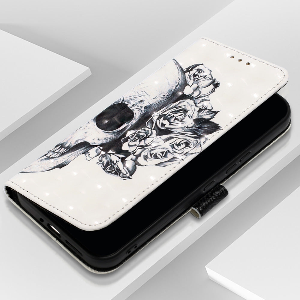 Xiaomi Redmi Note 13 Pro+ 5G Leather Flip Phone Case with 3D Painted Design, Card Holder, Wallet & Stand Function - Durable Protection & Easy Access