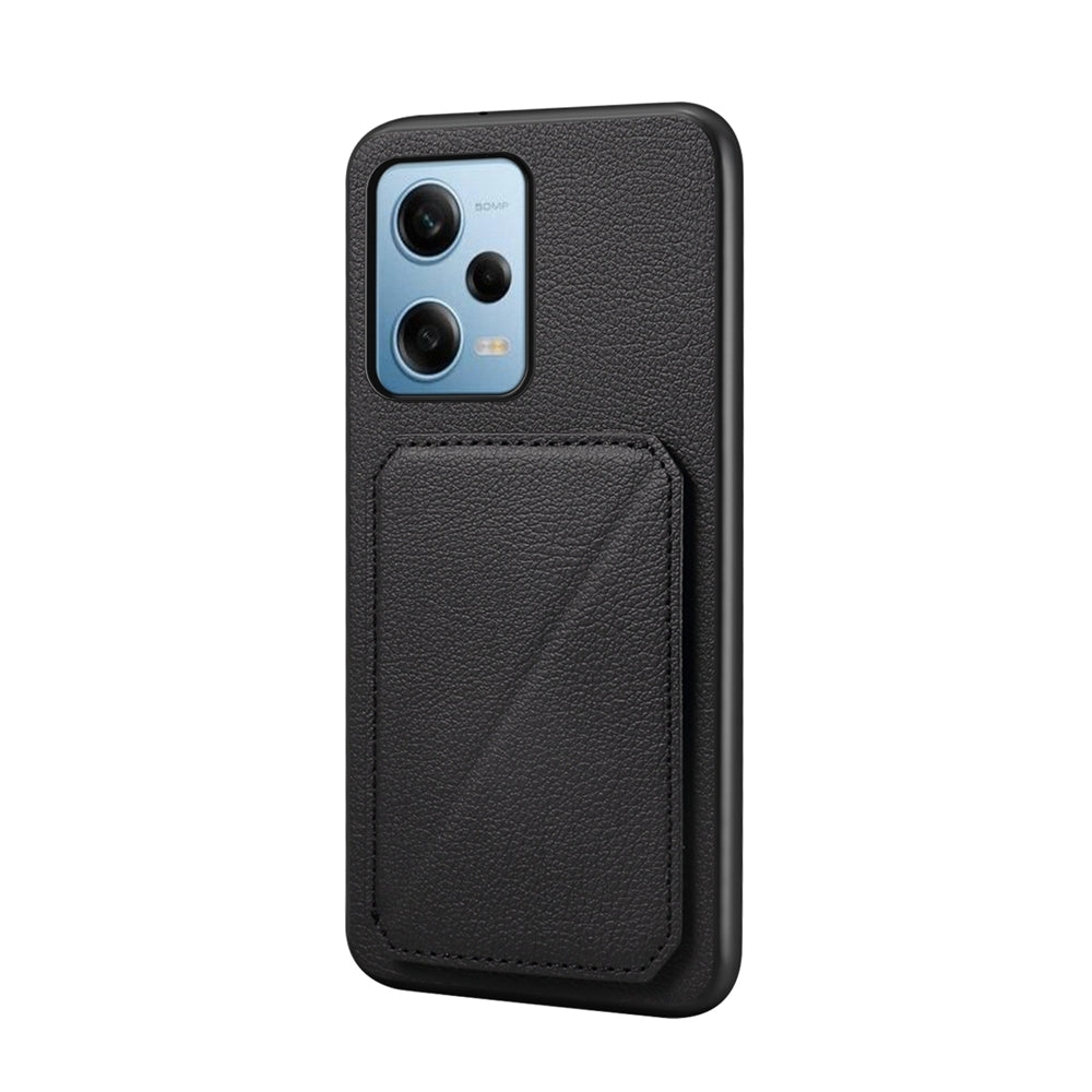 Xiaomi Redmi Note 12 Pro 5G Calf Texture Leather Case with Dual Card Slots and Stand Function